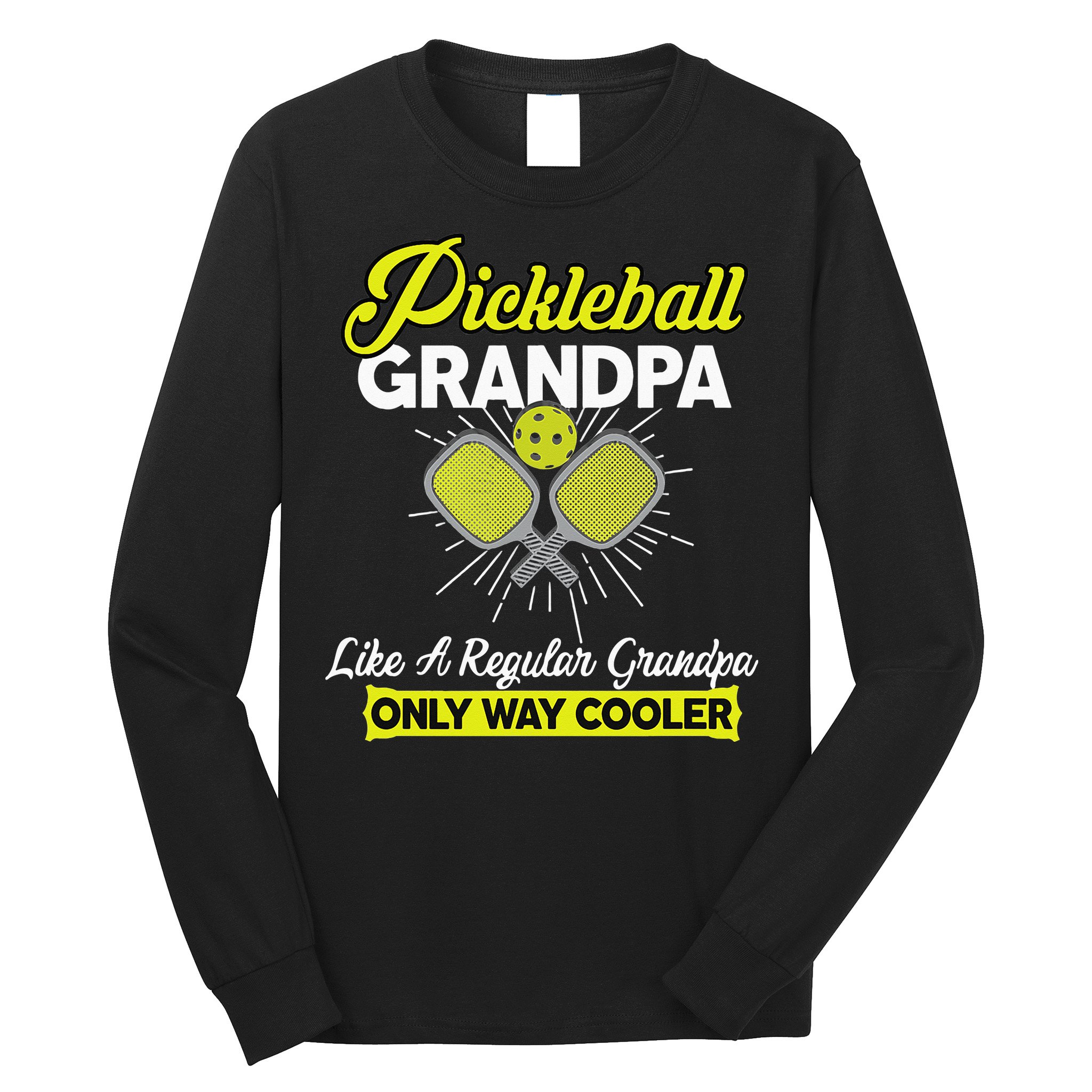 funny Player Pickle Ball Pickleball Grandpa Long Sleeve Shirt