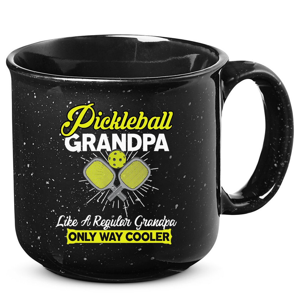 funny Player Pickle Ball Pickleball Grandpa 15oz Campfire Ceramic Mug