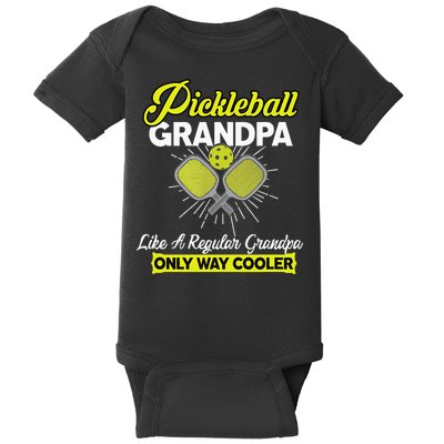 funny Player Pickle Ball Pickleball Grandpa Baby Bodysuit