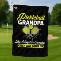 funny Player Pickle Ball Pickleball Grandpa Golf Towel