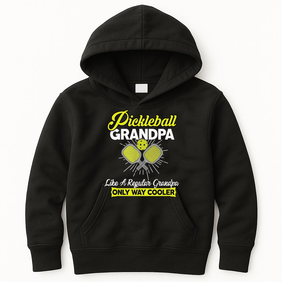 funny Player Pickle Ball Pickleball Grandpa Kids Hoodie