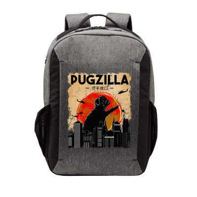 Funny Pug Pugzilla Funny Dog Pug Vector Backpack