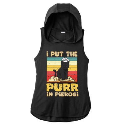 Funny polish pierogi Ladies PosiCharge Tri-Blend Wicking Draft Hoodie Tank