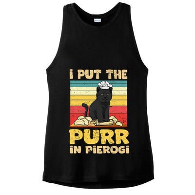 Funny polish pierogi Ladies PosiCharge Tri-Blend Wicking Tank