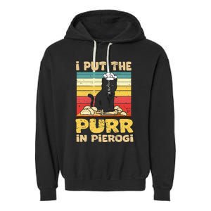 Funny polish pierogi Garment-Dyed Fleece Hoodie