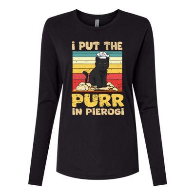 Funny polish pierogi Womens Cotton Relaxed Long Sleeve T-Shirt