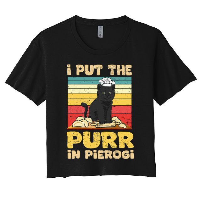 Funny polish pierogi Women's Crop Top Tee