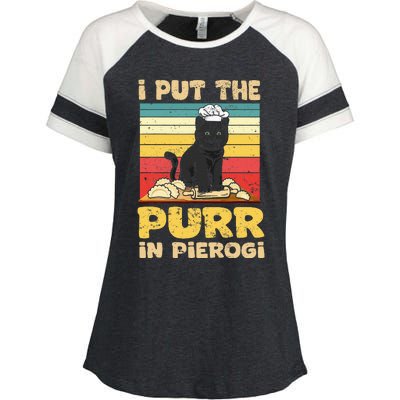 Funny polish pierogi Enza Ladies Jersey Colorblock Tee