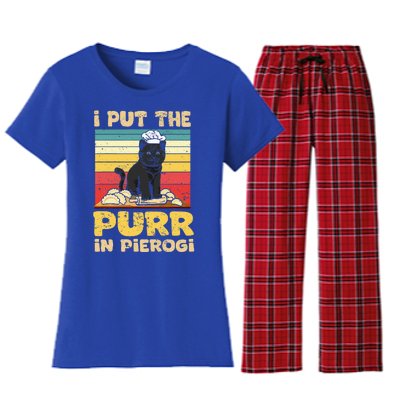 Funny polish pierogi Women's Flannel Pajama Set