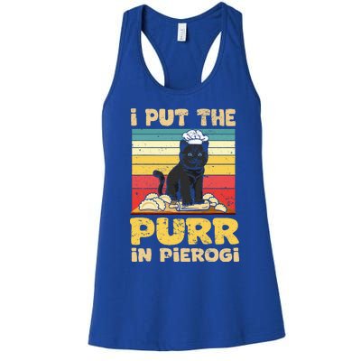 Funny polish pierogi Women's Racerback Tank