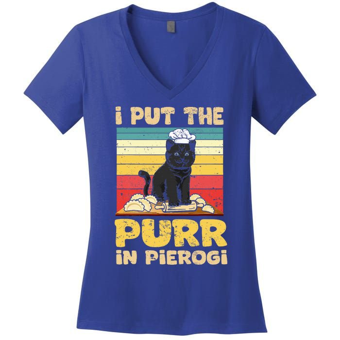 Funny polish pierogi Women's V-Neck T-Shirt