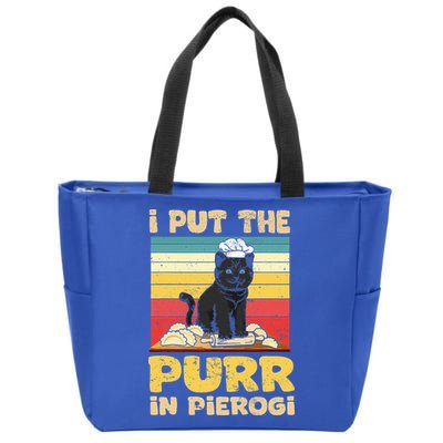 Funny polish pierogi Zip Tote Bag