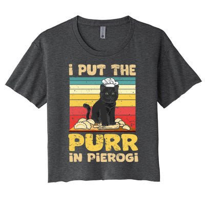 Funny polish pierogi Women's Crop Top Tee