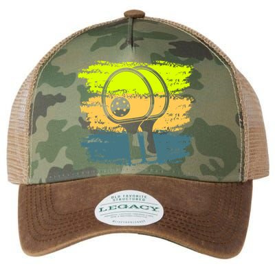 Funny Pickleball Player Paddleball Lover Legacy Tie Dye Trucker Hat