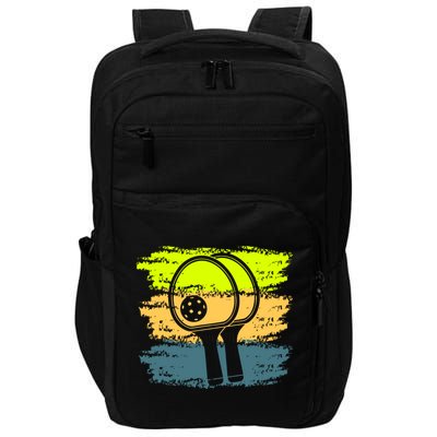 Funny Pickleball Player Paddleball Lover Impact Tech Backpack