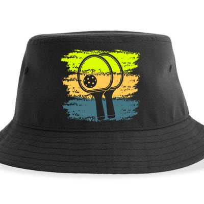 Funny Pickleball Player Paddleball Lover Sustainable Bucket Hat