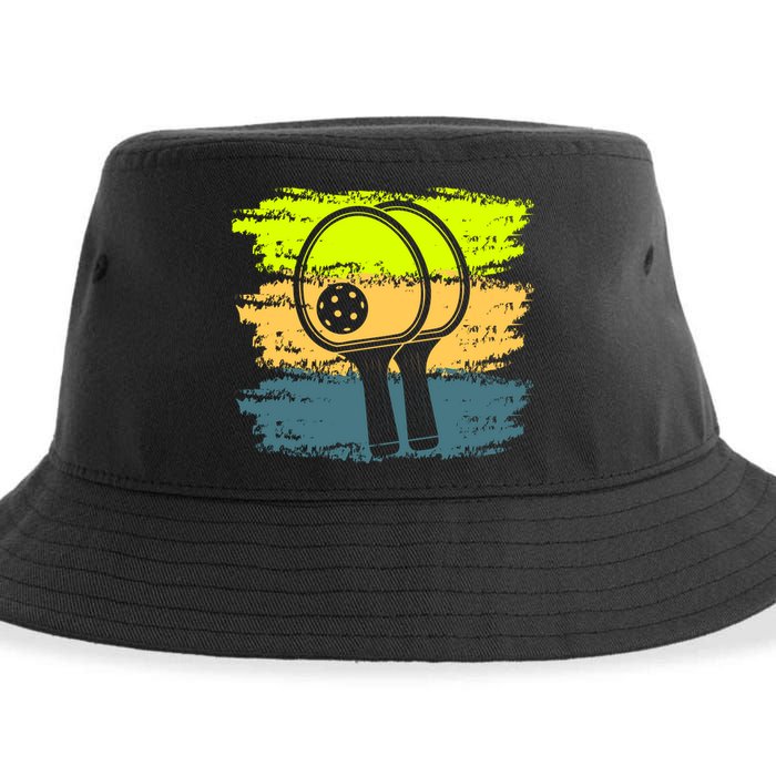 Funny Pickleball Player Paddleball Lover Sustainable Bucket Hat