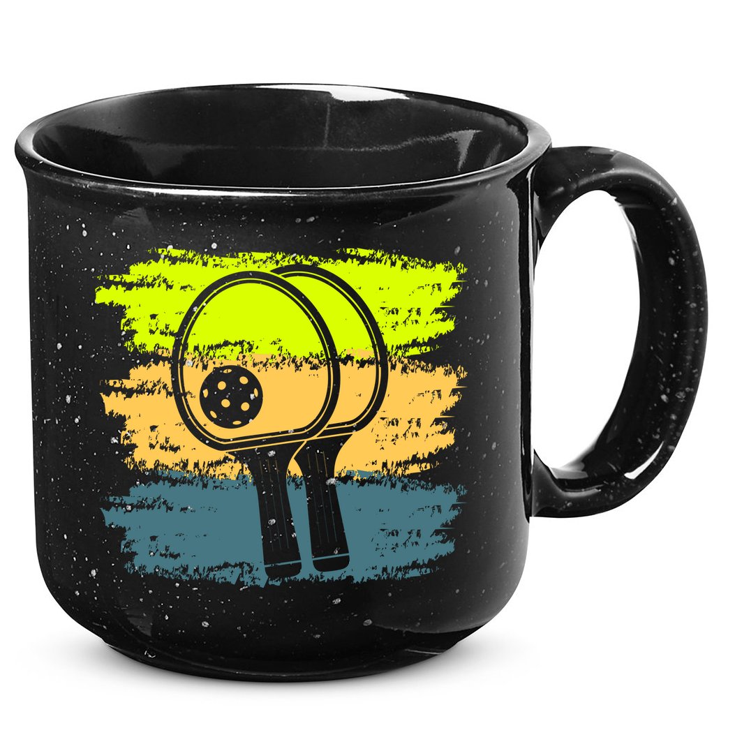 Funny Pickleball Player Paddleball Lover 15oz Campfire Ceramic Mug