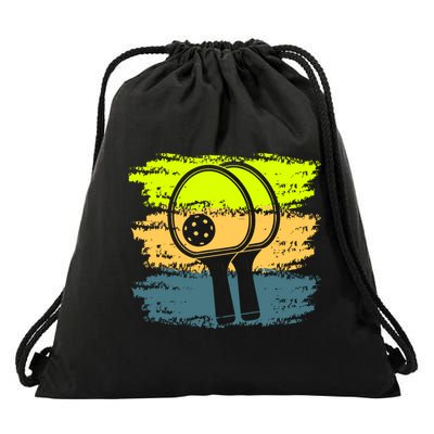 Funny Pickleball Player Paddleball Lover Drawstring Bag