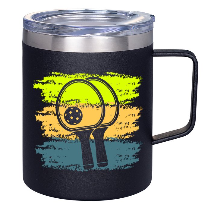 Funny Pickleball Player Paddleball Lover 12oz Stainless Steel Coffee Mug