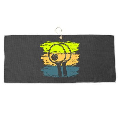 Funny Pickleball Player Paddleball Lover Large Microfiber Waffle Golf Towel