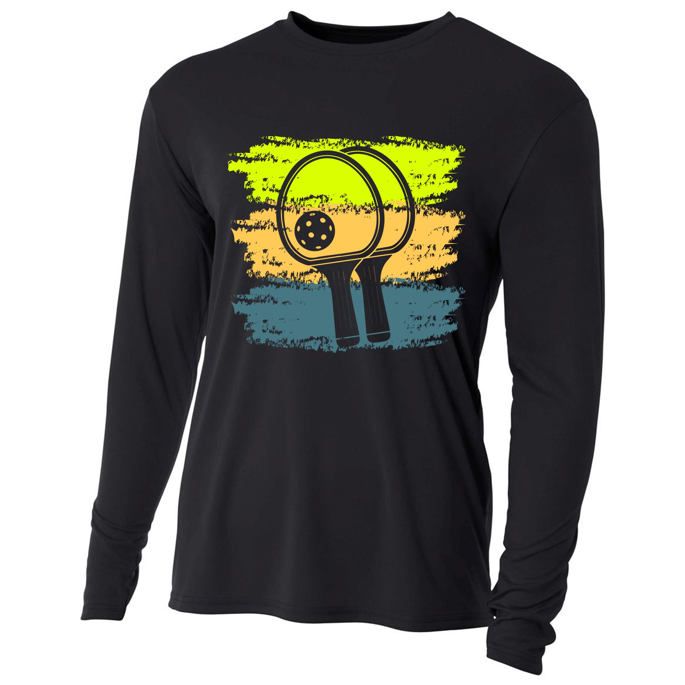 Funny Pickleball Player Paddleball Lover Cooling Performance Long Sleeve Crew