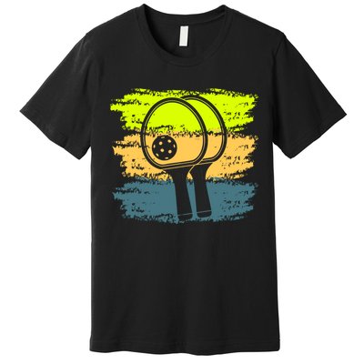 Funny Pickleball Player Paddleball Lover Premium T-Shirt