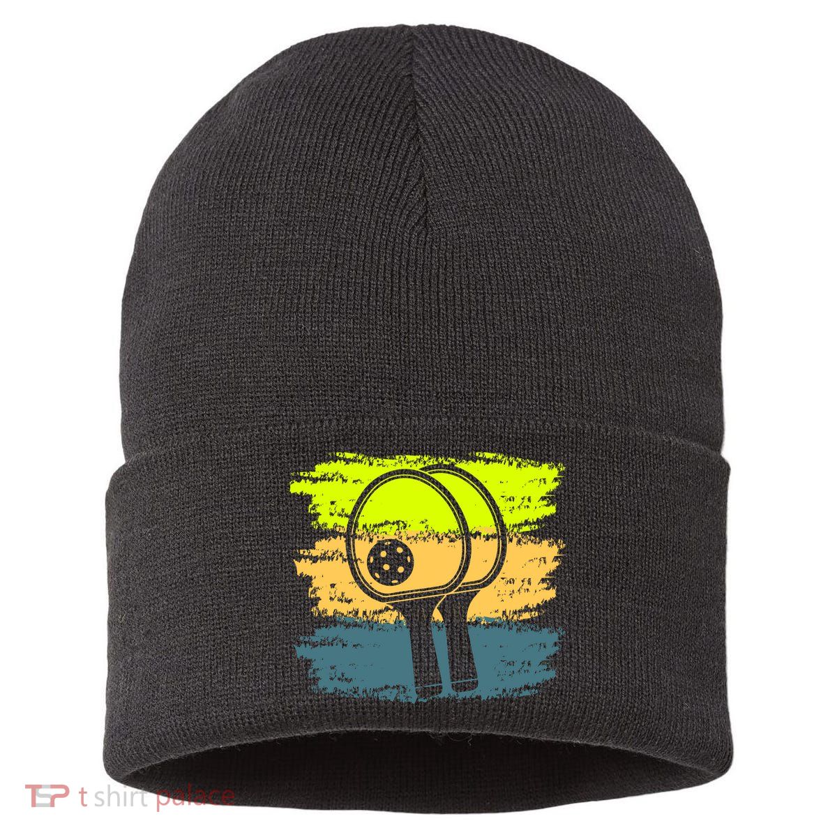 Funny Pickleball Player Paddleball Lover Sustainable Knit Beanie
