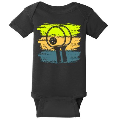Funny Pickleball Player Paddleball Lover Baby Bodysuit