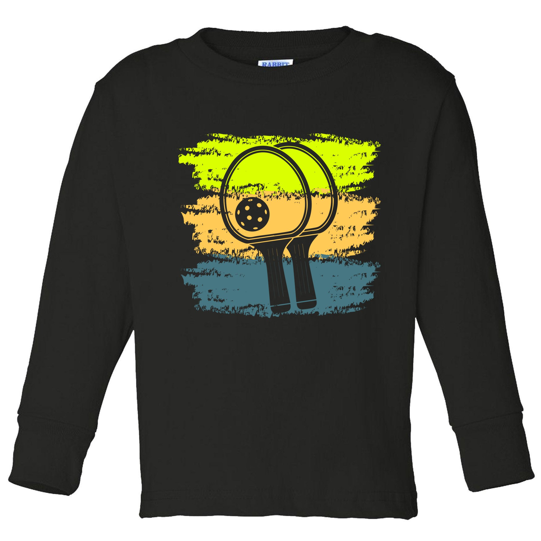 Funny Pickleball Player Paddleball Lover Toddler Long Sleeve Shirt