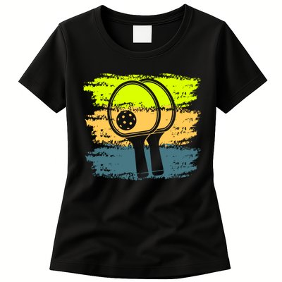 Funny Pickleball Player Paddleball Lover Womens T-Shirt