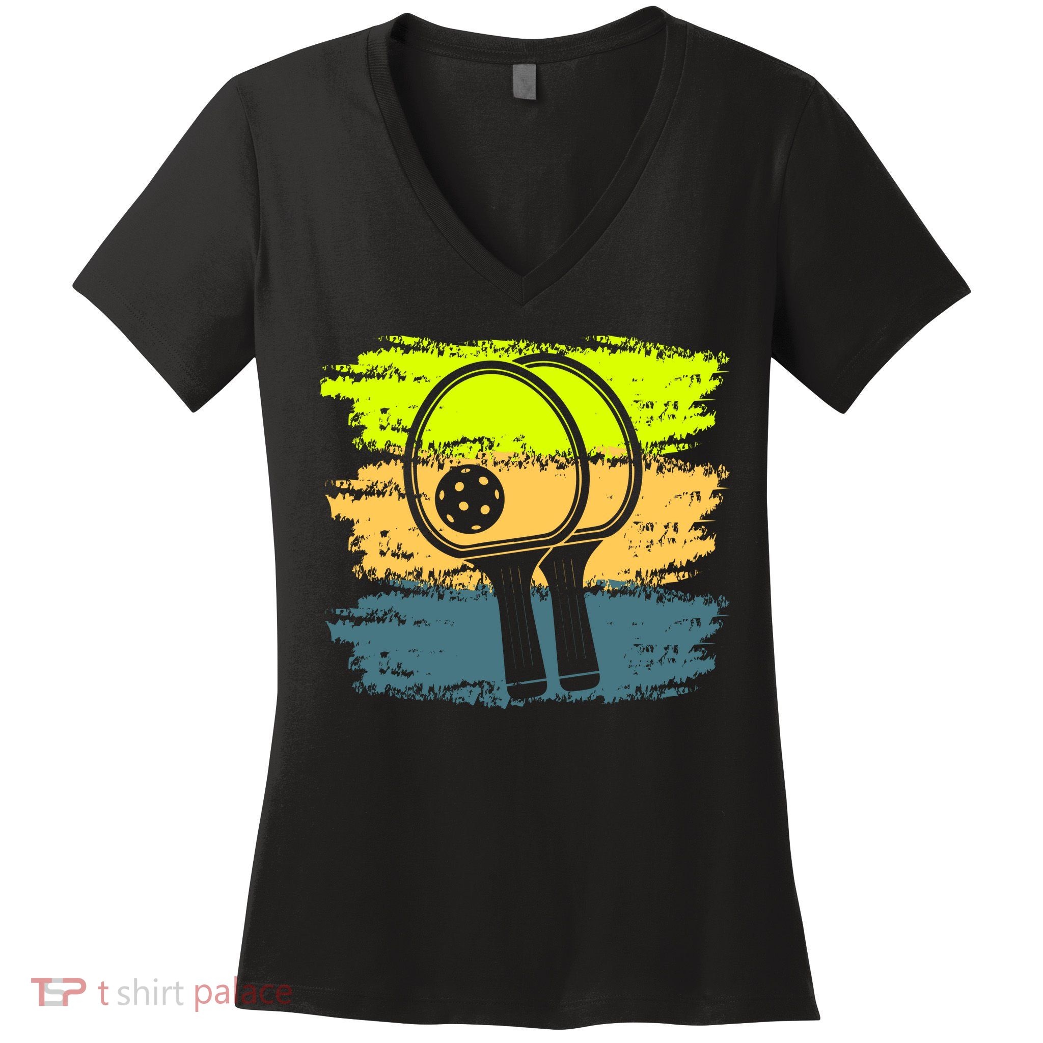 Funny Pickleball Player Paddleball Lover Women's V-Neck T-Shirt