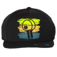 Funny Pickleball Player Paddleball Lover Wool Snapback Cap