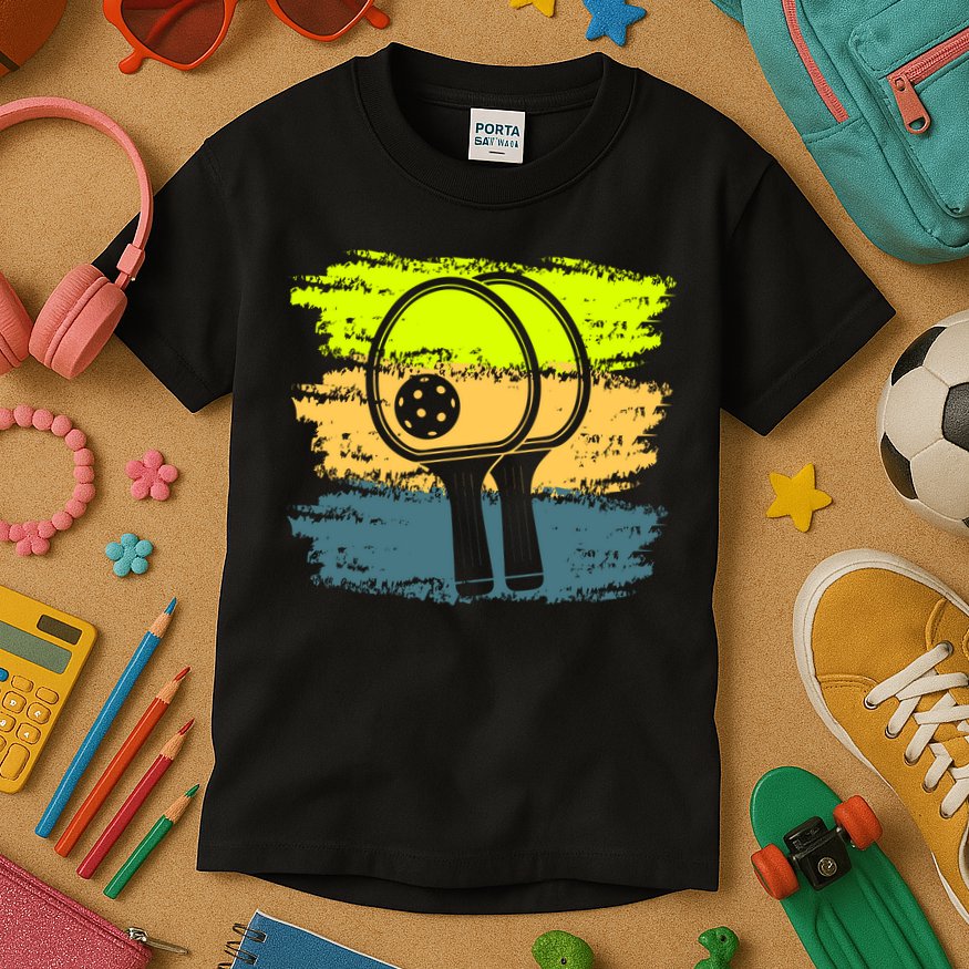 Funny Pickleball Player Paddleball Lover Kids T-Shirt