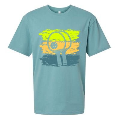 Funny Pickleball Player Paddleball Lover Sueded Cloud Jersey T-Shirt