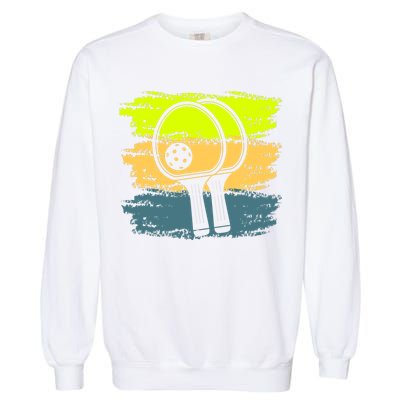 Funny Pickleball Player Paddleball Lover Garment-Dyed Sweatshirt
