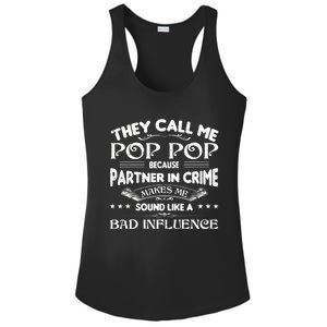 Funny Pop Pop Dad Shirt Valentine Fathers Day Christmas Ladies PosiCharge Competitor Racerback Tank