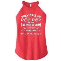 Funny Pop Pop Dad Shirt Valentine Fathers Day Christmas Women's Perfect Tri Rocker Tank