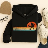 Funny Pickleball Paddle Pickleball Player Dink Retro Vintage Hoodie