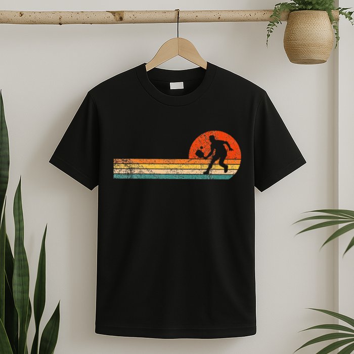 Funny Pickleball Paddle Pickleball Player Dink Retro Vintage T-Shirt