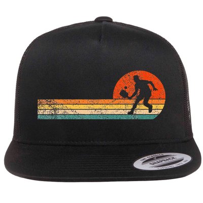 Funny Pickleball Paddle Pickleball Player Dink Retro Vintage Flatbill Hat