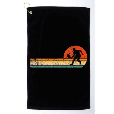 Funny Pickleball Paddle Pickleball Player Dink Retro Vintage Golf Towel