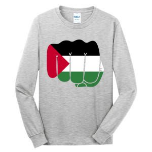 Free Palestine Palestine Flag Support Tall Long Sleeve T-Shirt