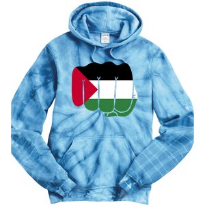 Free Palestine Palestine Flag Support Tie Dye Hoodie