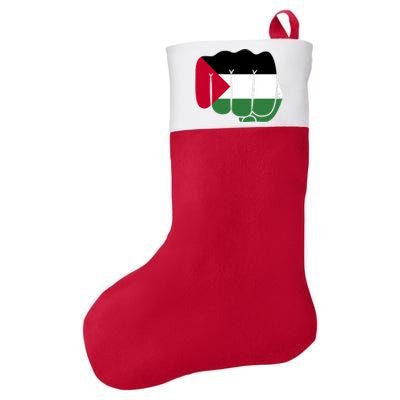 Free Palestine Palestine Flag Support Felt Holiday Christmas Stocking