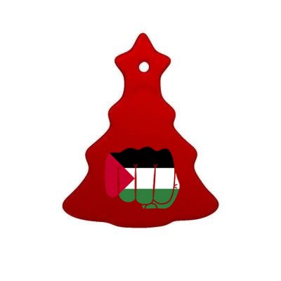 Free Palestine Palestine Flag Support Ceramic Tree Ornament