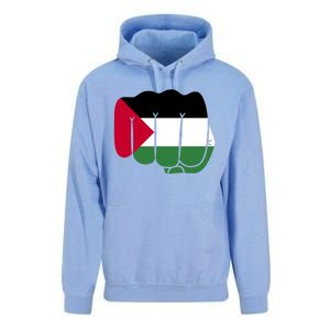 Free Palestine Palestine Flag Support Unisex Surf Hoodie