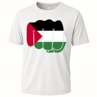 Free Palestine Palestine Flag Support Cooling Performance Crew T-Shirt