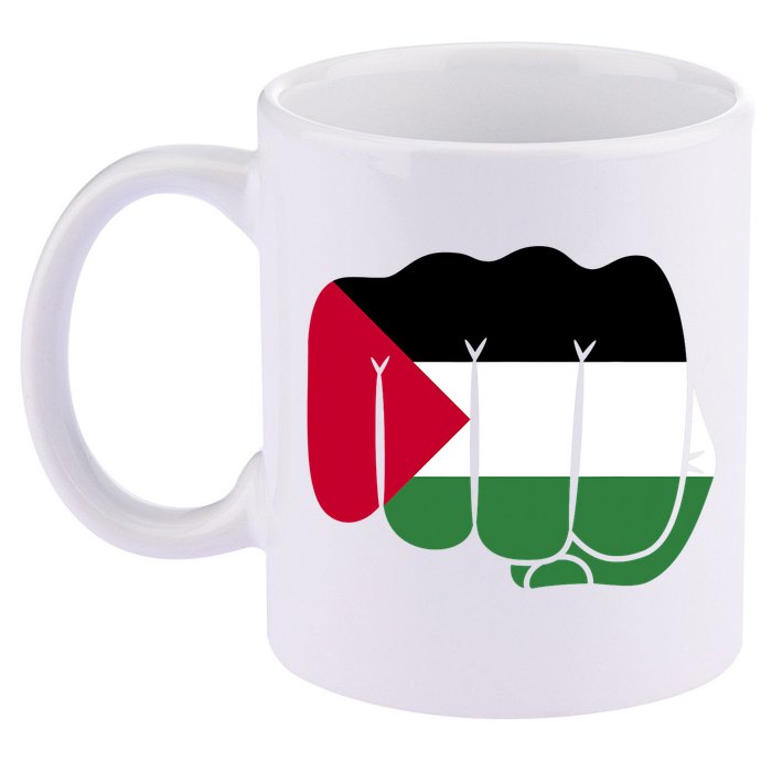 Free Palestine Palestine Flag Support 11oz C Handle Ceramic Mug