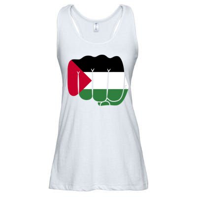 Free Palestine Palestine Flag Support Ladies Essential Flowy Tank